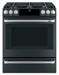 Café 30" Slide-In Dual-Fuel Convection Range - CC2S900P3MD1 - Dual Fuel Range in Matte Black