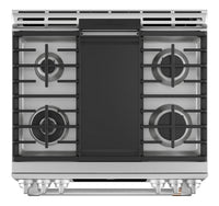 Café 30" Slide-In Dual-Fuel Double Oven Convection Range - CC2S950P2MS1 - Dual Fuel Range in Stainless Steel