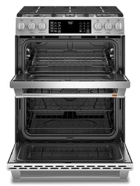 Café 30" Slide-In Dual-Fuel Double Oven Convection Range - CC2S950P2MS1 - Dual Fuel Range in Stainless Steel