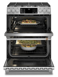 Café 30" Slide-In Dual-Fuel Double Oven Convection Range - CC2S950P2MS1 - Dual Fuel Range in Stainless Steel