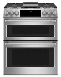 Café 30" Slide-In Dual-Fuel Double Oven Convection Range - CC2S950P2MS1 - Dual Fuel Range in Stainless Steel