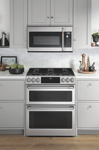 Café 30" Slide-In Dual-Fuel Double Oven Convection Range - CC2S950P2MS1 - Dual Fuel Range in Stainless Steel