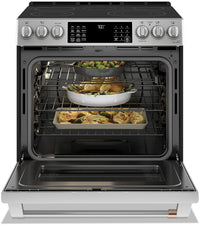 Café 30" Slide-In Radiant and Convection Electric Range - CCES700P2MS1 - Electric Range in Stainless Steel