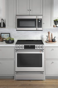 Café 30" Slide-In Radiant and Convection Electric Range - CCES700P2MS1 - Electric Range in Stainless Steel