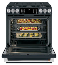 Café Slide-In Gas Range with Convection - CCGS700P3MD1 - Gas Range in Matte Black