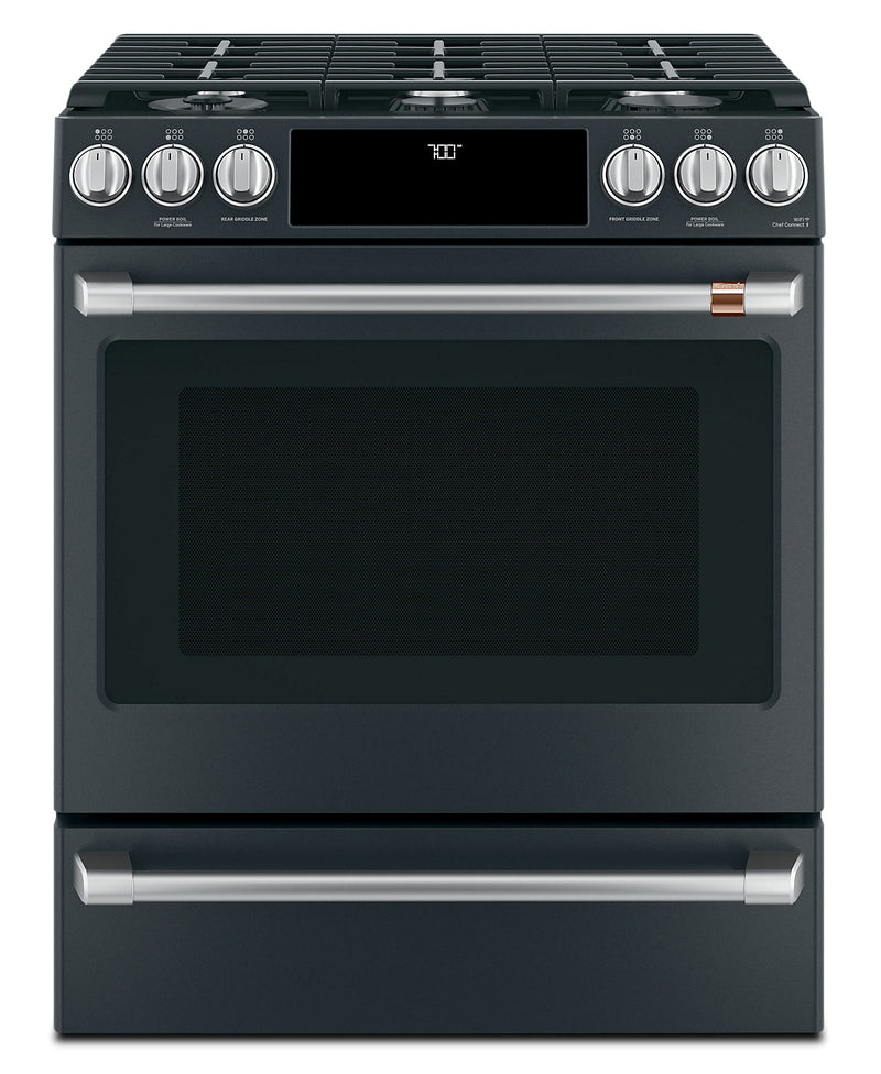 Café Slide-In Gas Range with Convection - CCGS700P3MD1 - Gas Range in Matte Black