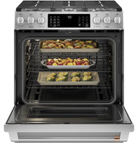 Café Slide-In Gas Range with Convection - CCGS700P2MS1 - Gas Range in Stainless Steel