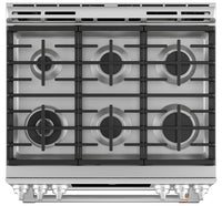 Café Slide-In Double-Oven Gas Range with Convection - CCGS750P2MS1 - Gas Range in Stainless Steel