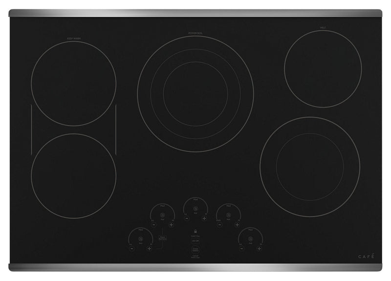 Café 30" Electric Cooktop - CEP90302NSS - Electric Cooktop in Black on Stainless