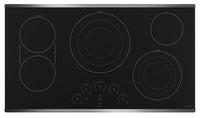 Café 36" Electric Cooktop - CEP90362NSS - Electric Cooktop in Black on Stainless