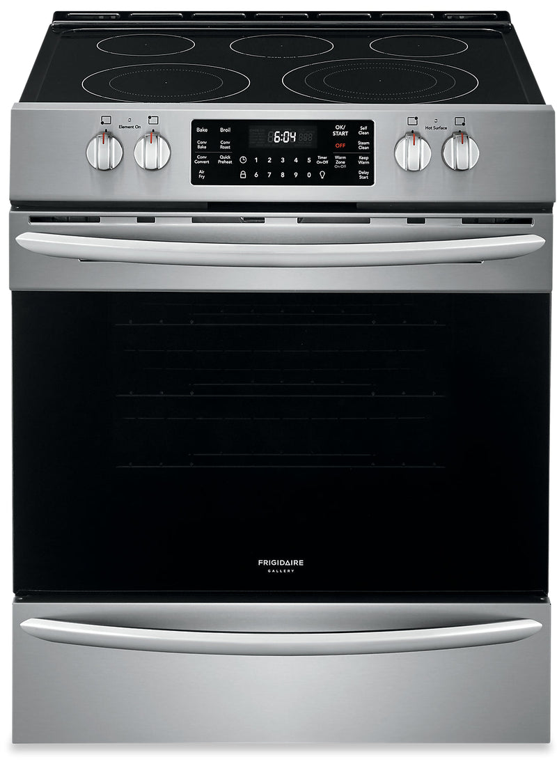 Frigidaire Gallery 5.4 Cu. Ft. Front-Control Convection Range with Air Fry - CGEH3047VF - Electric Range in Stainless Steel