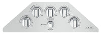 Café 30" Built-In 5-Burner Gas Cooktop - CGP95302MS1 - Gas Cooktop in Stainless Steel with Brushed Stainless Knobs