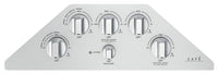 Café 36" Built-In 5-Burner Gas Cooktop - CGP95362MS1 - Gas Cooktop in Stainless Steel with Brushed Stainless Knobs