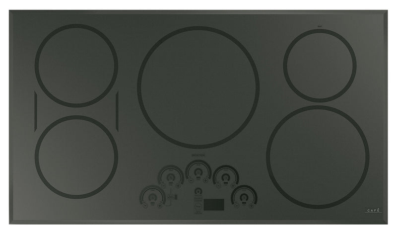 Café 36" Touch Control Induction Cooktop - CHP95362MSS - Electric Cooktop in Flagstone Grey