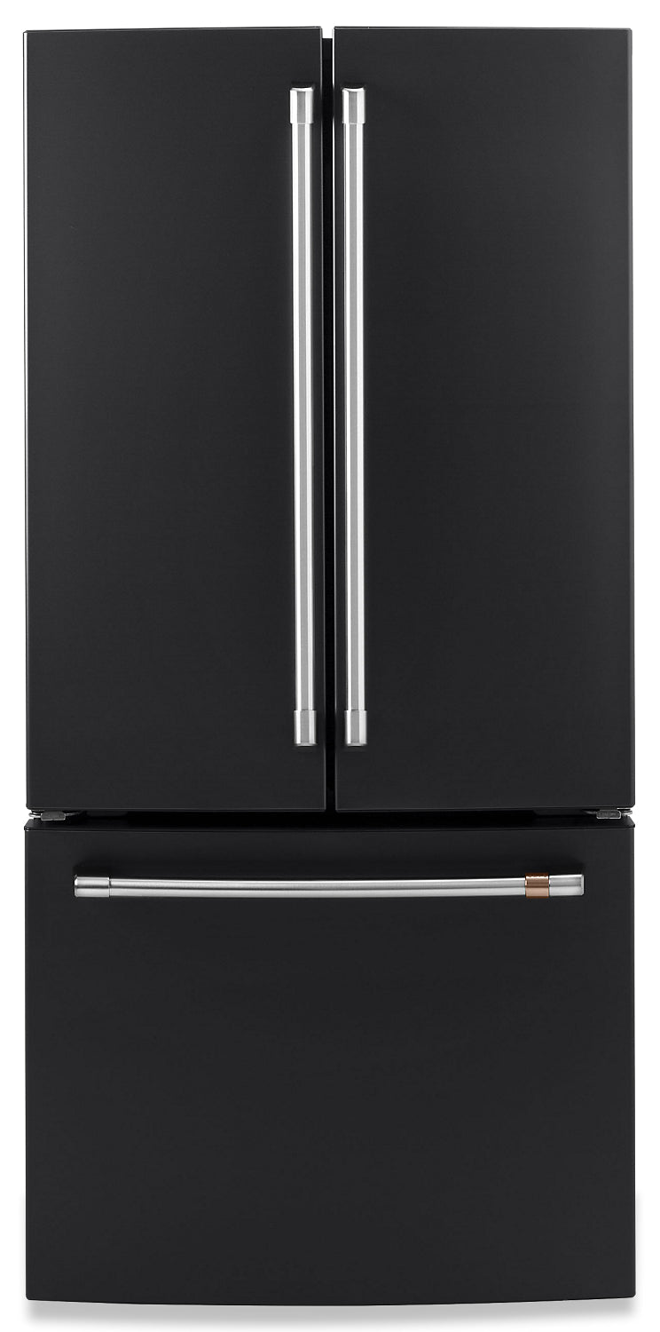 Café 18.6 Cu. Ft. French-Door Counter-Depth Refrigerator - CWE19SP3ND1 - Refrigerator in Black Matte