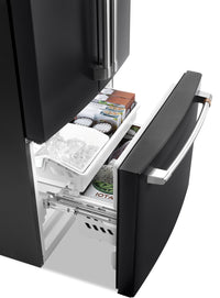 Café 18.6 Cu. Ft. French-Door Counter-Depth Refrigerator - CWE19SP3ND1 - Refrigerator in Black Matte