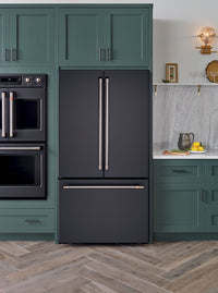 Café 23.2 Cu. Ft. French-Door Counter-Depth Refrigerator - CWE23SP3MD1 - Refrigerator in Black Matte
