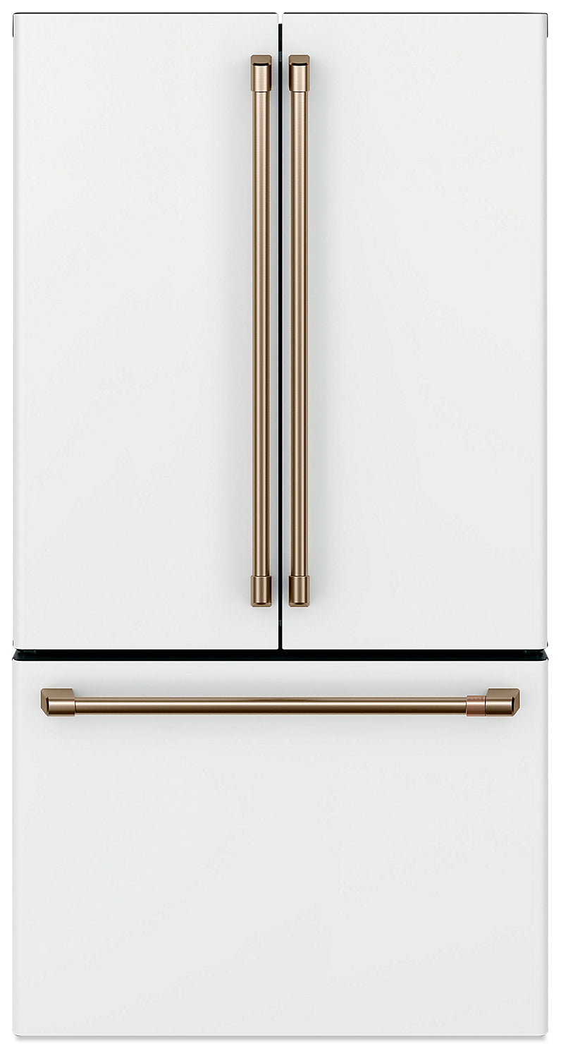 Café 23.2 Cu. Ft. French-Door Counter-Depth Refrigerator - CWE23SP4MW2 - Refrigerator in Matte White