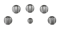 Café 5-Piece Electric Cooktop Stainless Steel Knobs - CXCE1HKPMSS - Accessory Kit in Brushed Stainless