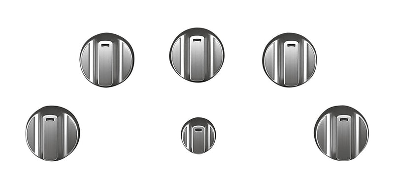 Café 5-Piece Electric Cooktop Stainless Steel Knobs - CXCE1HKPMSS - Accessory Kit in Brushed Stainless
