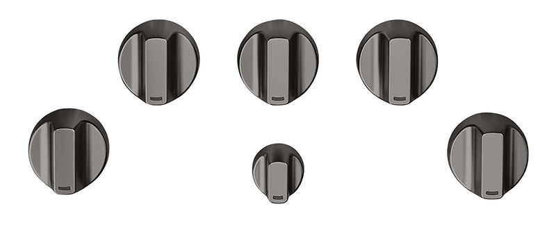 Café 5-Piece Gas Cooktop Brushed Black Knobs - CXCG1K0PMBT - Accessory Kit in Brushed Black