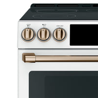 Café Electric Range Brushed Bronze Knobs and Handles Set - CXFCEHKPMBZ - Accessory Kit in Brushed Bronze