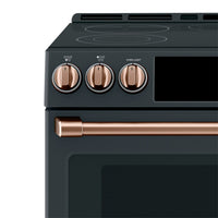 Café Electric Range Brushed Copper Knobs and Handles Set - CXFCEHKPMCU - Accessory Kit in Brushed Copper
