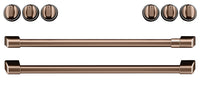 Café Electric Range Brushed Copper Knobs and Handles Set - CXFCEHKPMCU - Accessory Kit in Brushed Copper