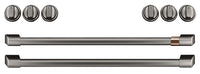 Café Gas Range Brushed Black Knobs and Handles Set - CXFCGHKPMBT - Accessory Kit in Brushed Black