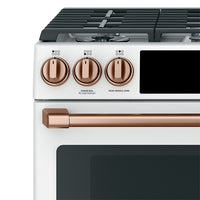 Café Gas Range Brushed Copper Knobs and Handles Set - CXFCGHKPMCU - Accessory Kit in Brushed Copper