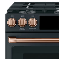 Café Gas Range Brushed Copper Knobs and Handles Set - CXFCGHKPMCU - Accessory Kit in Brushed Copper