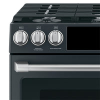 Café Gas Range Brushed Stainless Steel Knobs and Handles Set - CXFCGHKPMSS - Accessory Kit in Brushed Stainless