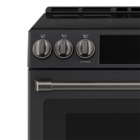 Café Induction Range Brushed Black Knobs and Handles Set - CXFCHHKPMBT - Accessory Kit in Brushed Black