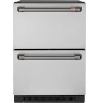 Café Dual-Drawer Refrigerator Brushed Black Handle Set - CXMA3H3PNBT - Accessory Kit in Brushed Black 