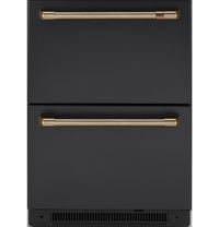 Café Dual-Drawer Refrigerator Brushed Bronze Handle Set - CXMA3H3PNBZ - Accessory Kit in Brushed Bronze 