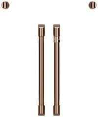 Café French-Door Wall Oven Brushed Copper Knobs and Handles - CXWSFHKPMCU - Accessory Kit in Brushed Copper