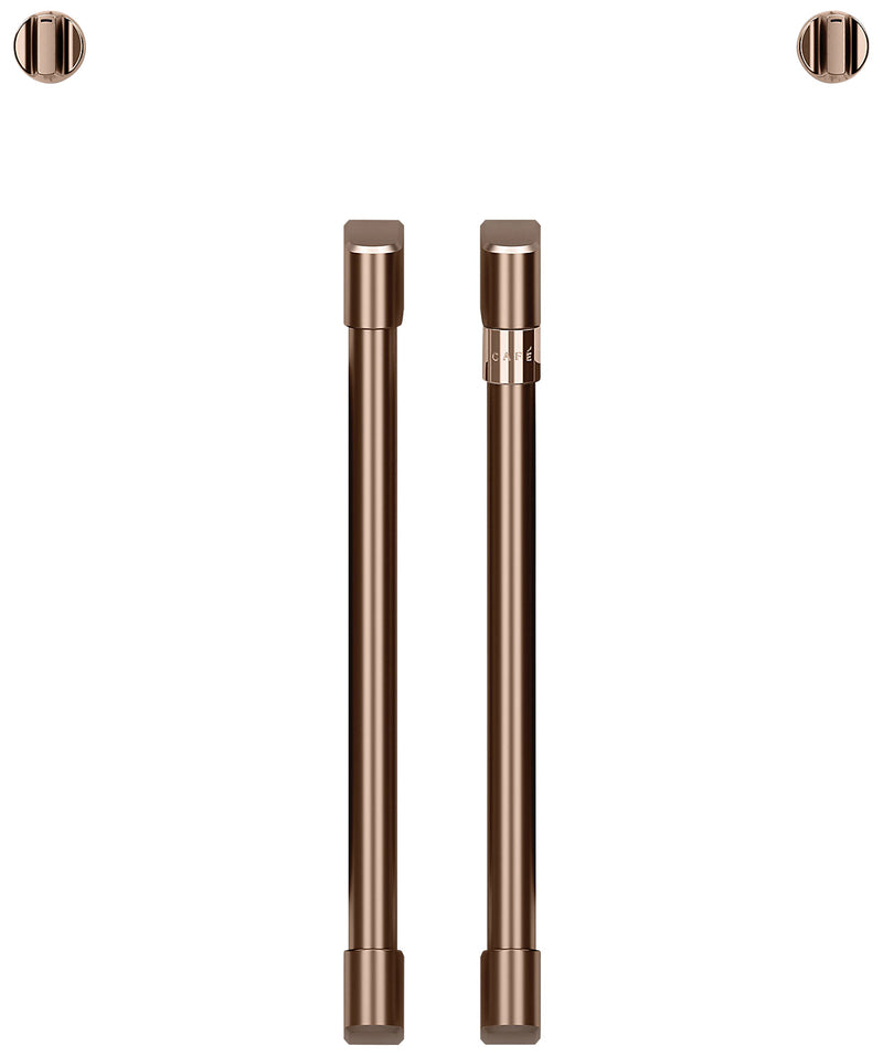 Café French-Door Wall Oven Brushed Copper Knobs and Handles - CXWSFHKPMCU - Accessory Kit in Brushed Copper