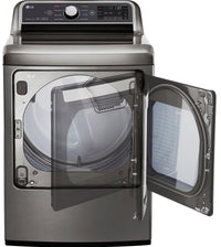 LG 7.3 Cu. Ft. Super Capacity Electric Dryer with EasyLoad™ - DLEX7300VE - Dryer in Graphite Steel