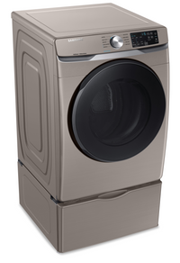 Samsung 7.5 Cu. Ft. Electric Dryer with Steam Sanitize+ - DVE45T6100C/AC - Dryer in Champagne