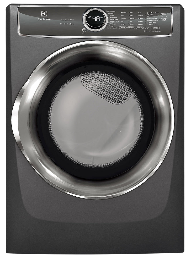 Electrolux 8.0 Cu. Ft. Front-Load Perfect Steam™ Electric Dryer with Instant Refresh – EFMC627UTT - Dryer in Grey