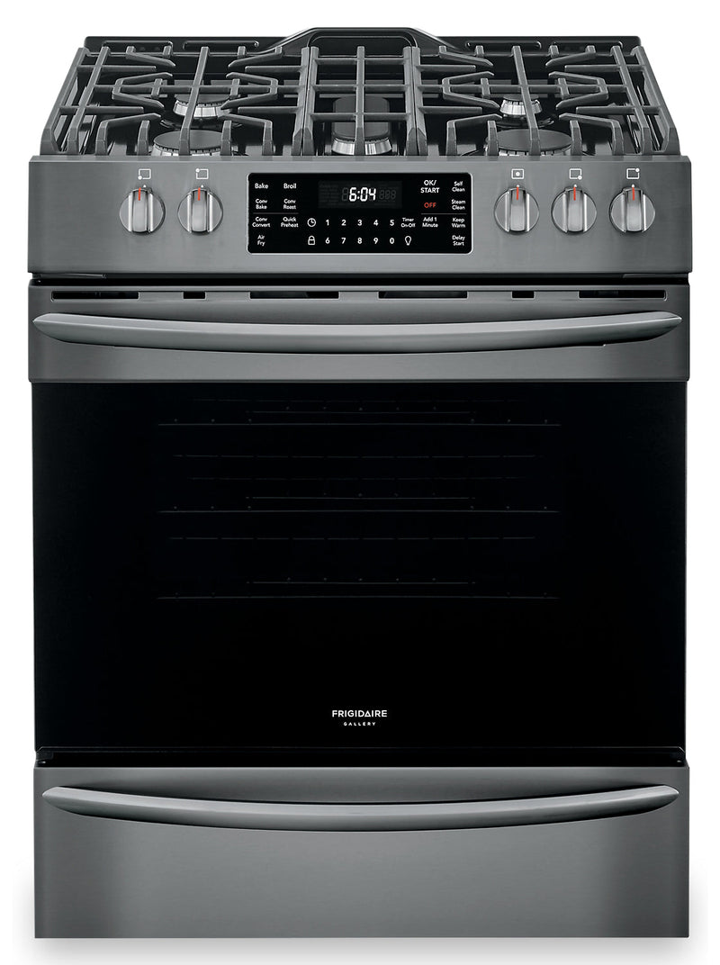 Frigidaire Gallery 5.4 Cu. Ft. Air Fry Convection Gas Range - FGGH3047VD|Cuisinière à gaz Frigidaire Gallery de 5,4 pi3 à convection et à commandes frontales - FGGH3047VD|FGGH304D