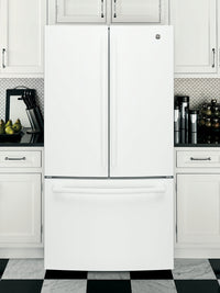 GE 27 Cu. Ft. French-Door Refrigerator - GNE27JGMWW - Refrigerator in White