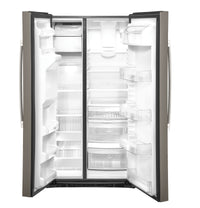 GE 25.2 Cu. Ft. Side-by-Side Refrigerator - GSS25IMNES - Refrigerator in Fingerprint Resistant Slate