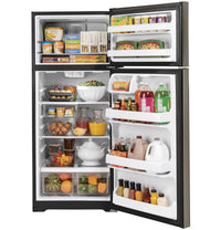 GE 17.5 Cu. Ft. Top-Freezer Refrigerator - GTE18GMNRES - Refrigerator in Fingerprint Resistant Slate