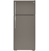 GE 17.5 Cu. Ft. Top-Freezer Refrigerator - GTE18GMNRES - Refrigerator in Fingerprint Resistant Slate