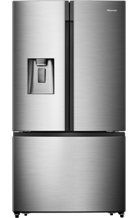 Hisense 21.1 Cu. Ft. French-Door Counter-Depth Refrigerator with Ice and Water - RF208N6CSE - Refrigerator in Fingerprint-Resistant Stainless Steel