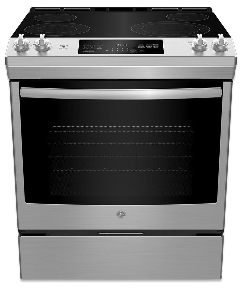GE 5.3 Cu. Ft. Self-Clean Convection Slide-In Electric Range – JCS830SMSS - Electric Range in Stainless Steel