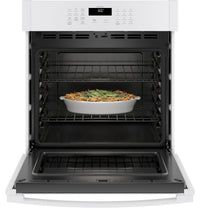 GE 27" 4.3 Cu. Ft. Smart Built-In Single Wall Oven - JKS3000DNWW - Electric Wall Oven in White