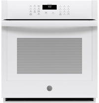 GE 27" 4.3 Cu. Ft. Smart Built-In Single Wall Oven - JKS3000DNWW - Electric Wall Oven in White