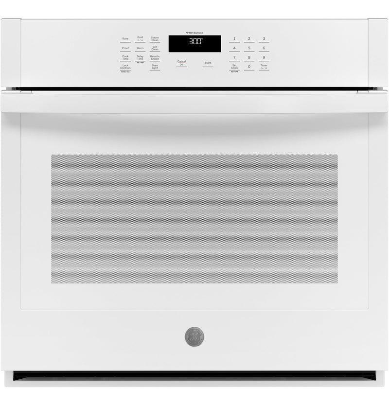 GE 30" 5.0 Cu. Ft. Smart Built-In Single Wall Oven - JTS3000DNWW - Electric Wall Oven in White